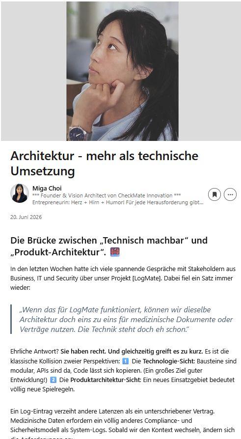 Miga Choi Founder & Vision Architect CheckMate Innovation
